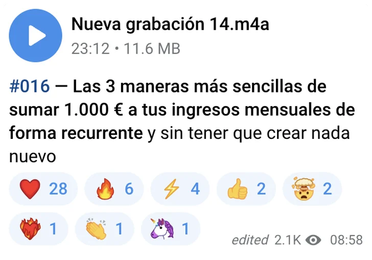 Training #016: Las 3 maneras más sencillas de sumar 1.000 € a tus ingresos mensuales de forma recurrente