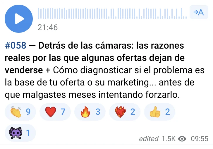 Training #058: Las razones reales por las que algunas ofertas dejan de venderse