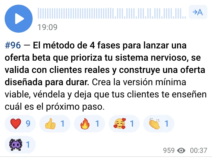 Training #96: El método de 4 fases para lanzar una oferta beta